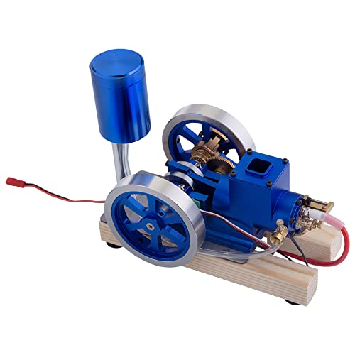 FINER SHOP Engine Model Kit, Hit and Miss Water-Cooled Engine Motor Model, Gasoline Internal Combustion Engine with Base, Educational Toy Electricity Generator R18FNEQYO5OAS5015L08U from FINER SHOP