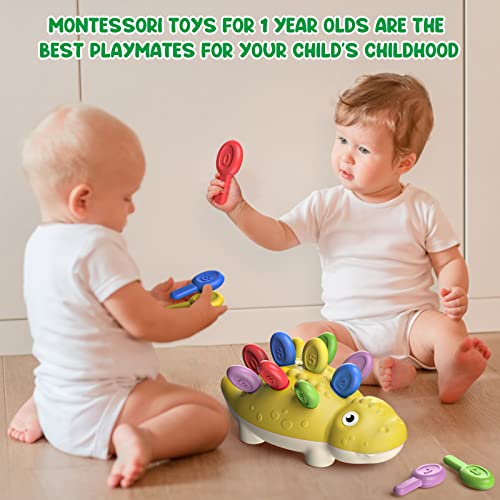 DFGEE Baby Montessori Toys Dinosaur Games Toddler Sensory Fine Motor Skills Learning Educational Activities Outdoor Developmental Toys Gifts for 18 Month Age 2 3 4 One Two Year Old Boys Girls Kids by XingTaiHuanShuoDianZiShangWuYouXianGongSi