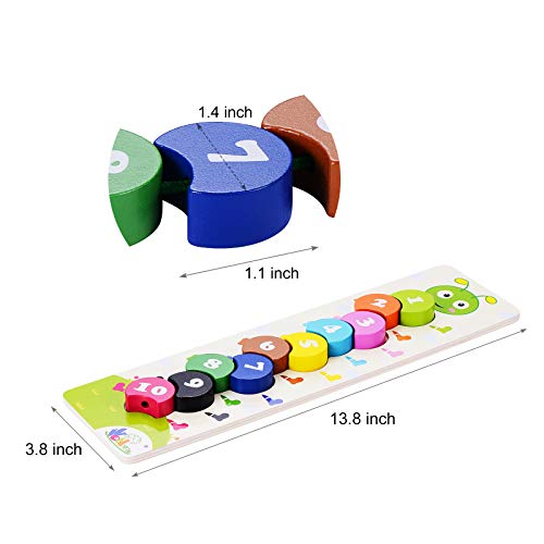 BEESTECH Wooden Lacing Toy, Montessori Toys for Toddlers, 2, 3 Year Olds, Wooden Puzzles, Preschool Activities, Fine Motor Skills Early Educational Toys for 2, 3 Year Old Toddlers, Boys, Girls by BEESTECH