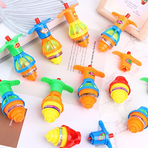48 Pack Light Up Spinning Tops for Kids, LED Light Up Flashing UFO Spinning Tops with Gyroscope Novelty Bulk Toys Glow in The Dark Party Supplies Birthday Goodie Bag Fillers Stuffers from Xgood