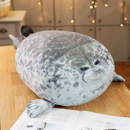 pangcangshu Nice Lovely Sea Lion Plush Toys Soft Marine Animal Seal Stuffed Doll for Kids Gift Sleeping Pillow 3D Novelty Throw Pillows (80cm/31.49inch) by pangcangshu