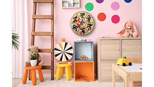 Master Novelty Toys Magnetic Ninja Dartboard Game for Kids-Includes 1 Target Board and 4 Magnetic Ninja Stars-Family Game Night- Suitable for Indoor and Outdoor Use by Master Novelty Toys