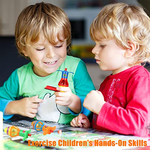 48 Pack Light Up Spinning Tops for Kids, LED Light Up Flashing UFO Spinning Tops with Gyroscope Novelty Bulk Toys Glow in The Dark Party Supplies Birthday Goodie Bag Fillers Stuffers from Xgood