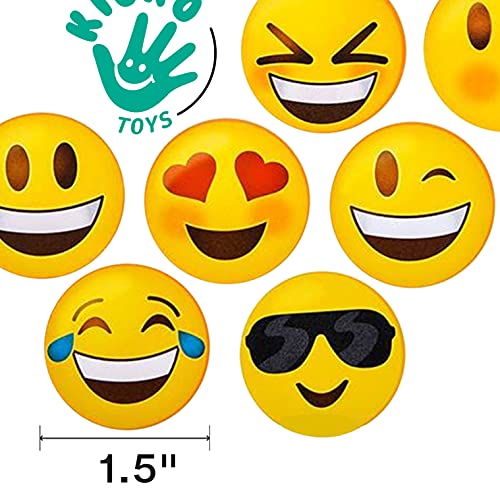 Kicko Emoji Stickers Roll for Kids - 2 Rolls - Assorted Emoticon Sheets - Party Favors, Game Prizes, Novelty Toys, Wall, Creative Scrapbooks, Girly Collections, Personalized Arts and Crafts from KCO Brands
