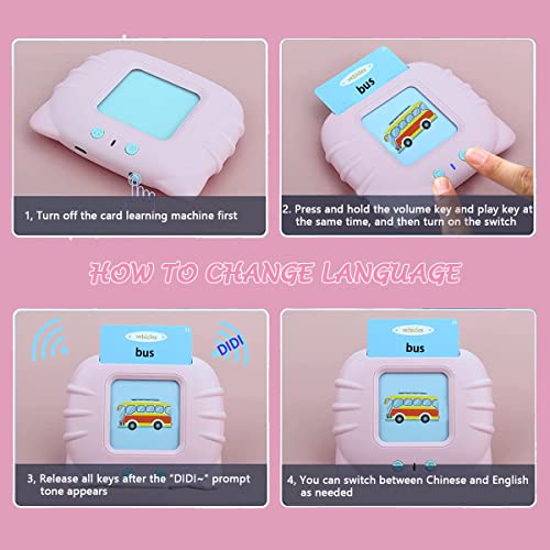 SATXTREM Educational Toys for 2 3 4 5 Year Old Kids Toddler Flash Cards, Preschool Learning Resource Electronic Interactive Toy Gifts for 2-7 Year Old Boys Girls Toddler Learning Toys Age 2-4 from SATXTREM