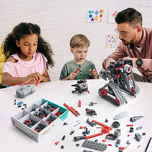 Coplus 5 in 1 STEM Robot Building Kit, APP & Remote Control Samurai/Ninja Go Blocks 419 Pcs, RC Toy for Kids Science Learning, DIY Educational Gift Set for Age 6 7 8 9 10 11 12+ Boys & Girls by QIHUI TOYS INDUSTRY