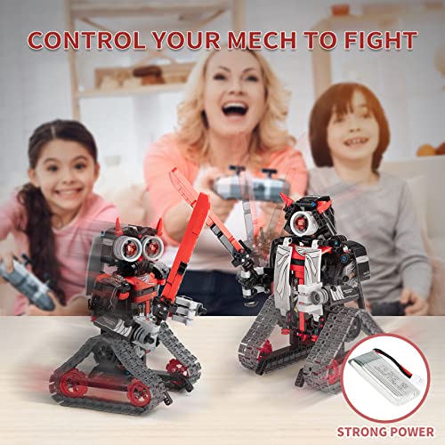 Coplus 5 in 1 STEM Robot Building Kit, APP & Remote Control Samurai/Ninja Go Blocks 419 Pcs, RC Toy for Kids Science Learning, DIY Educational Gift Set for Age 6 7 8 9 10 11 12+ Boys & Girls by QIHUI TOYS INDUSTRY