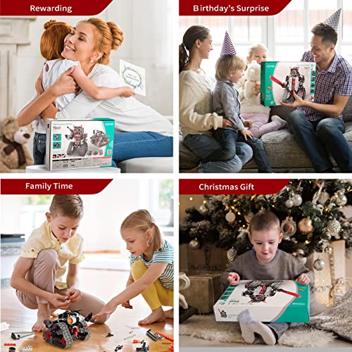 Coplus 5 in 1 STEM Robot Building Kit, APP & Remote Control Samurai/Ninja Go Blocks 419 Pcs, RC Toy for Kids Science Learning, DIY Educational Gift Set for Age 6 7 8 9 10 11 12+ Boys & Girls by QIHUI TOYS INDUSTRY