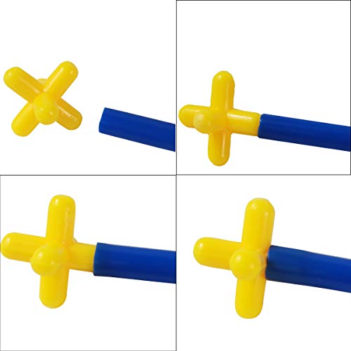 RAINBOW TOYFROG Straw Constructor STEM Building Toys 300 pcs Interlocking Plastic Educational Toys Engineering Building Blocks -Construction Blocks- Kids Toy for 3-12 Year Old Boys and Girls by RAINBOW TOYFROG