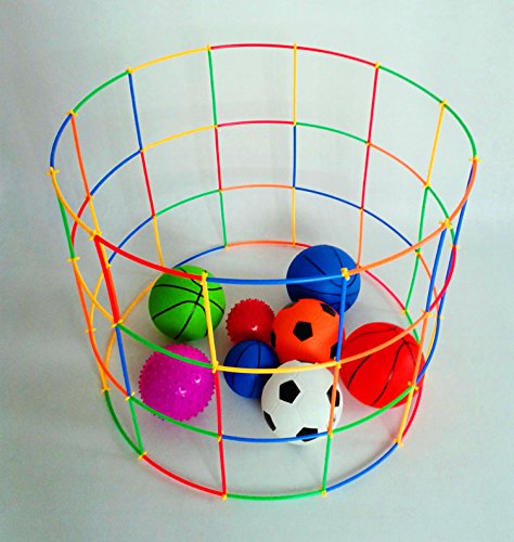 RAINBOW TOYFROG Straw Constructor STEM Building Toys 300 pcs Interlocking Plastic Educational Toys Engineering Building Blocks -Construction Blocks- Kids Toy for 3-12 Year Old Boys and Girls by RAINBOW TOYFROG