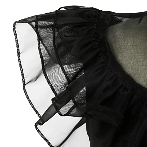 SPORTBANG Wednesday Addams Costume Dress for Girls Wednesday Cosplay Costume Halloween Outfit (A, 120) by 