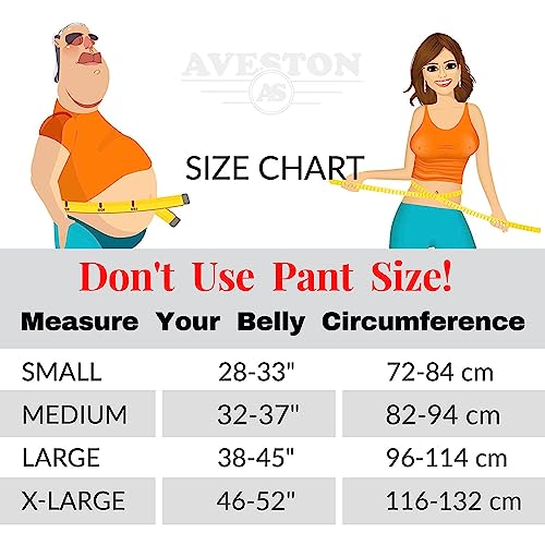 Back Support Lower Back Brace Provides Back Pain Relief - Breathable Lumbar Support Belt for Men and Women Keeps Your Spine Straight and Safe - Large Size 38"- 45" at Navel Level by AVESTON