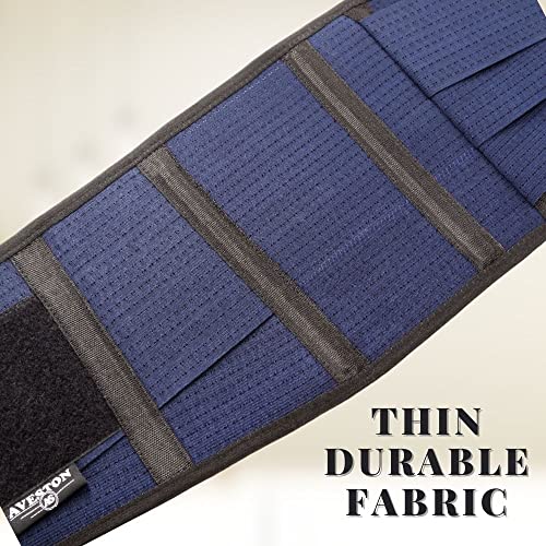 Back Support Lower Back Brace Provides Back Pain Relief - Breathable Lumbar Support Belt for Men and Women Keeps Your Spine Straight and Safe - Large Size 38"- 45" at Navel Level by AVESTON