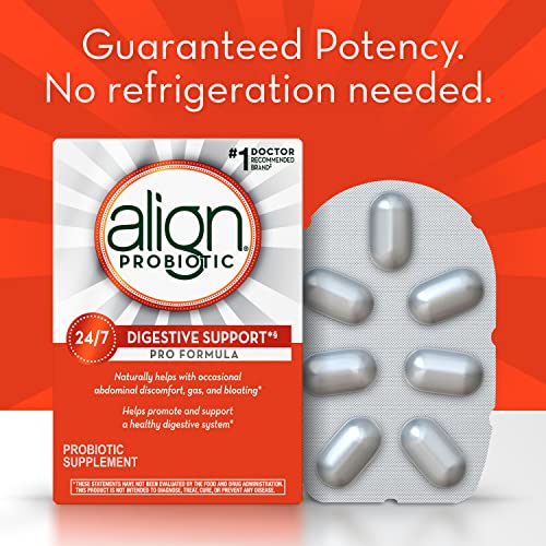 Align Probiotic Pro Formula, #1 Doctor Recommended Brand, Helps Soothe Occasional Gas, Abdominal Discomfort, Bloating to Support a Healthy Digestive System 24/7, 63 Capsules from AmazonUs/PRFZ7