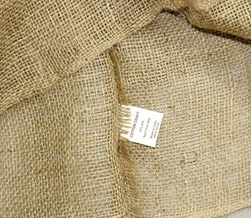 COTTON CRAFT Potato Sack Race Bag - 10 Pack Sturdy Jute Burlap Gunny Bag - Playground Fitness Equipment Sports Fun Games Birthday Picnic Party - Adults Kids Jumping Sack Frost Protection - Large 24x39 by Orient Originals Inc.