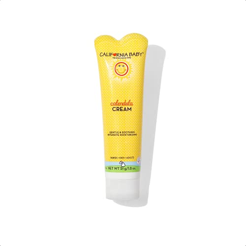 California Baby Calendula Moisturizing Cream (1.8 oz.) Hydrates Soft, Sensitive Skin | Plant-Based, Vegan Friendly | Soothes irritation caused by dry skin on Face, Arms and Body. from California Baby