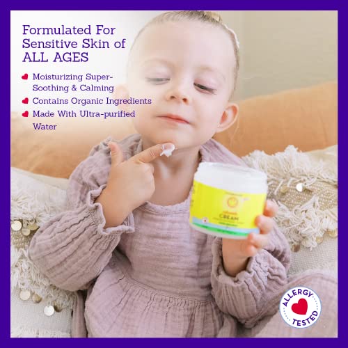 California Baby Calendula Moisturizing Cream (1.8 oz.) Hydrates Soft, Sensitive Skin | Plant-Based, Vegan Friendly | Soothes irritation caused by dry skin on Face, Arms and Body. from California Baby