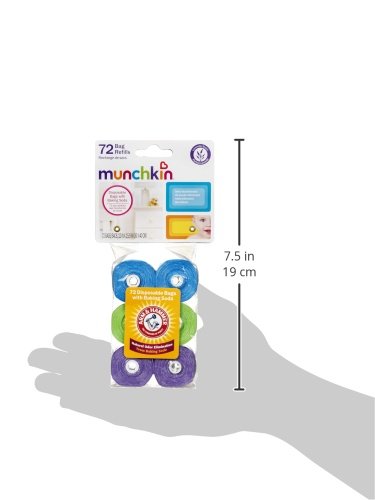 Munchkin Arm and Hammer Diaper Bag Refills, 6 Pack, 72 Bags from Munchkin