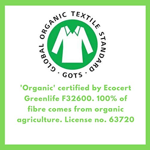 Baby Organic Large Dry Pads 100% Cotton Squares for Baby Care Diapering (120 Count) from ipek