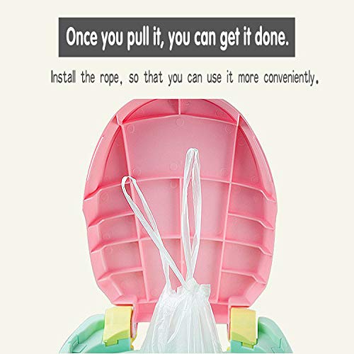 100 Pack Portable Travel Universal Potty Chair Liners with Drawstring Training Toilet Seat Potty Bags Cleaning Bag for Kids Toddlers Adults Pets Outdoors (44 x 24 cm) from WooWan