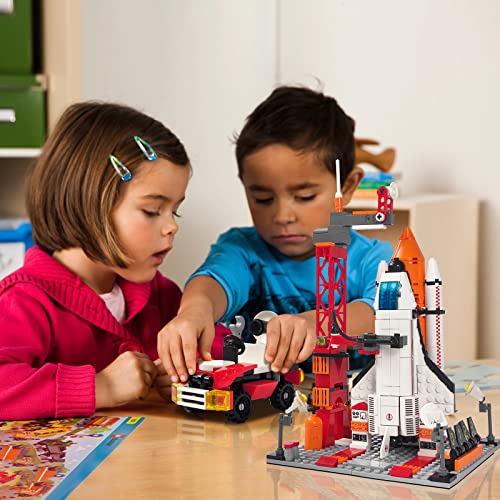 ZKA Space Exploration Space Shuttle Toys for 6 7 8 9 10+ Years Boys STEM Space Building kit Toys with Heavy Duty Transport Rocket and Launcher, Great Gift for 6+ Years Old Boys (494PCS) by ZKA004B