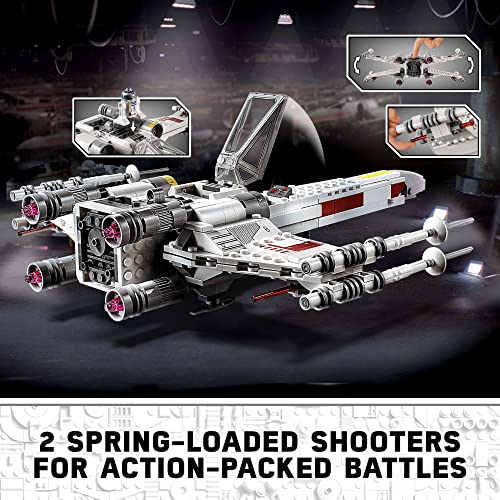 LEGO Star Wars Luke Skywalker's X-Wing Fighter 75301 Building Toy Set - Princess Leia Minifigure, R2-D2 Droid Figure, Jedi Spaceship from The Classic Trilogy Movies, Great Gift for Kids, Boys, Girls by LEGO