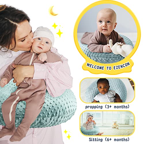 Ezencon Nursing Pillow for Breastfeeding Positioner - Bottle Breast Feeding Pillows Baby Support Pillow with Removable Cotton Blend Cover from Ezencon