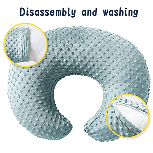 Ezencon Nursing Pillow for Breastfeeding Positioner - Bottle Breast Feeding Pillows Baby Support Pillow with Removable Cotton Blend Cover from Ezencon
