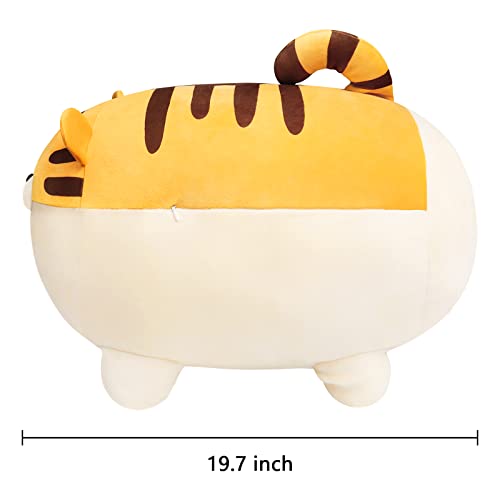 Auspicious beginning Stuffed Animal Tiger Plush Toy Anime Kawaii Tigers Soft Pillow, Plush Toy Gifts for Adults (19.6") from Auspicious beginning
