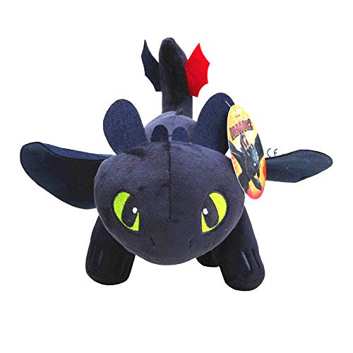 How to Train Your Dragon Night Fury Toothless Night Fury Stuffed Animal Plush Doll Toy Dragons Defenders of Berk 10inch by Toothless Dragon