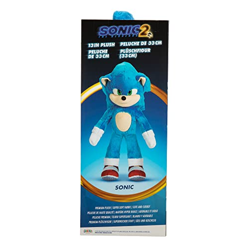 Sonic The Hedgehog 412634-PB, Sonic Plush by Jakks