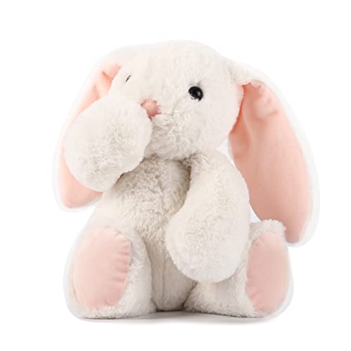 TCBunny Baby Bunny Bedtime Stuffed Animal Plush Toy 11", Kids, Lilly (White) from TCBunny