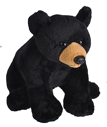 Wild Republic Wild Calls Black Bear, Authentic Animal Sound, Stuffed Animal, Eight Inches, Gift for Kids, Plush Toy, Fill is Spun Recycled Water Bottles, 6" (23312) by Wild Republic