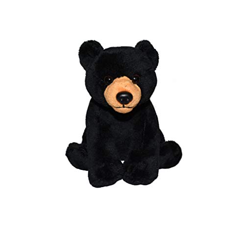 Wild Republic Wild Calls Black Bear, Authentic Animal Sound, Stuffed Animal, Eight Inches, Gift for Kids, Plush Toy, Fill is Spun Recycled Water Bottles, 6" (23312) by Wild Republic