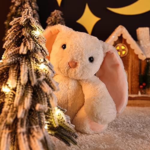 TCBunny Baby Bunny Bedtime Stuffed Animal Plush Toy 11", Kids, Lilly (White) from TCBunny