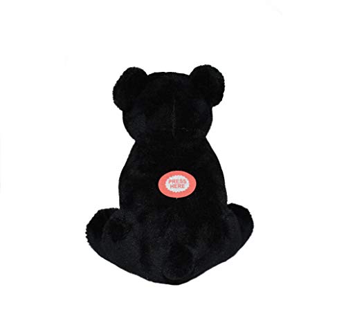 Wild Republic Wild Calls Black Bear, Authentic Animal Sound, Stuffed Animal, Eight Inches, Gift for Kids, Plush Toy, Fill is Spun Recycled Water Bottles, 6" (23312) by Wild Republic