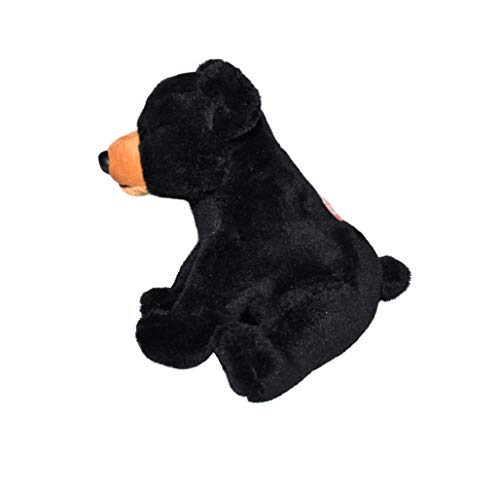 Wild Republic Wild Calls Black Bear, Authentic Animal Sound, Stuffed Animal, Eight Inches, Gift for Kids, Plush Toy, Fill is Spun Recycled Water Bottles, 6" (23312) by Wild Republic