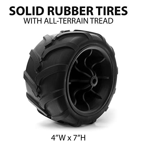 Creative Outdoor Wagon for Kids Push Pull Collapsible Stroller Folding Cart for Cargo | All Terrain | Beach Park Garden Sports & Camping (Red) from 