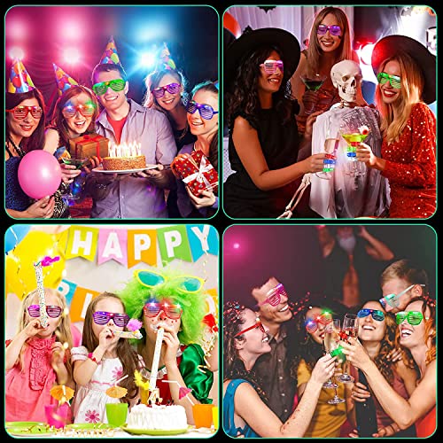 170 PCS Glow in the Dark Party Supplies for Kids, LED Light Up Toys Neon Party Supplies with 30 Flashing Glasses, 100 Glow Sticks, 40 Finger Lights Light for Adults Neon Glow Halloween Birthday Party Disco Party Easter Gifts by OLUPP