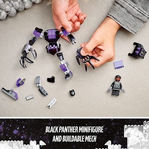 LEGO Marvel Black Panther Mech Armor 76204 Building Kit; Collectible Mech and Minifigure for Super-Hero Kids Aged 7+ (124 Pieces) from LEGO