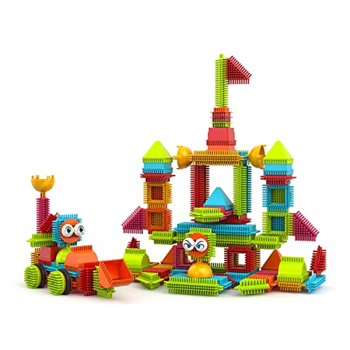 Contixo STEM Building Toys, ST5 144 pcs Bristle Shape 3D Tiles Set Construction Learning Stacking Educational Block, Creativity Beyond Imagination, Inspirational, Recreational Toy for Kids Ages 3-8 from Contixo