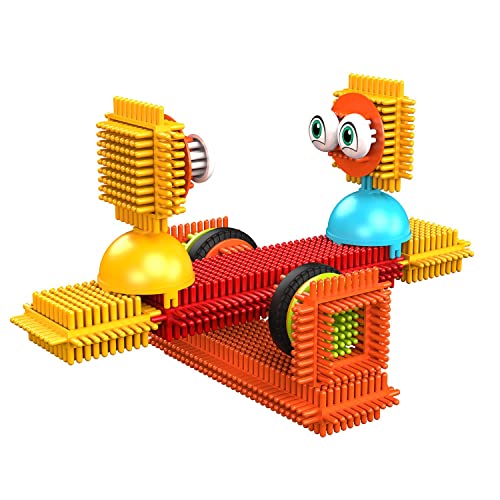 Contixo STEM Building Toys, ST5 144 pcs Bristle Shape 3D Tiles Set Construction Learning Stacking Educational Block, Creativity Beyond Imagination, Inspirational, Recreational Toy for Kids Ages 3-8 from Contixo