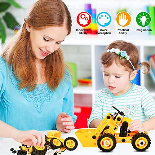 HOMCENT Building Toys Stem Educational Blocks for Kids, 10 in 1 Construction Block Learning Kit for Toddlers, Creative Engineering Toys Gifts for Boys and Girls Age 5 6 7 8 9 10+ Years Old from HOMCENT