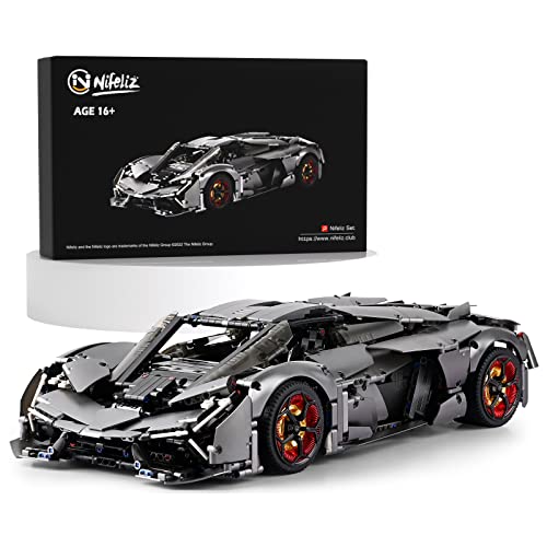 Nifeliz Sports Car Terzor, Race Car Display Model, Trendy Building Toy for Adult Gift Giving or Collection (3358 Pieces) by Nifeliz