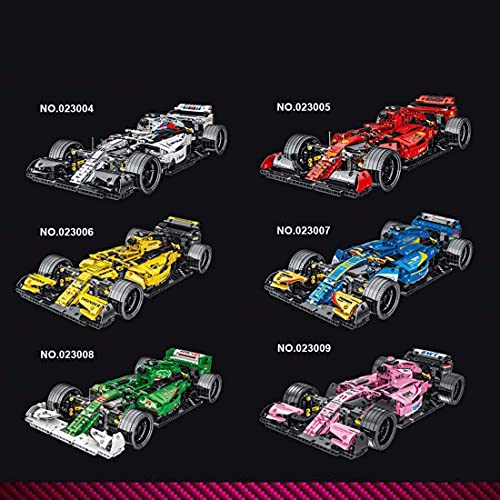 MISINI 1100PCS Technik Building Blocks Racing Car F11 Model ,1:10 MOC Creative Building Block Sports car, Compatible with Lego Technology (Pink) by shenzhenshichangqinshiyeyouxiangongsi