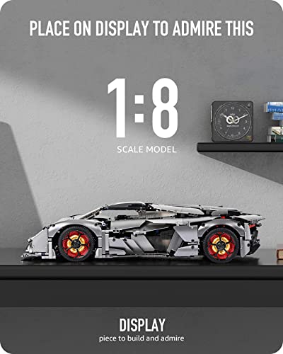 Nifeliz Sports Car Terzor, Race Car Display Model, Trendy Building Toy for Adult Gift Giving or Collection (3358 Pieces) by Nifeliz
