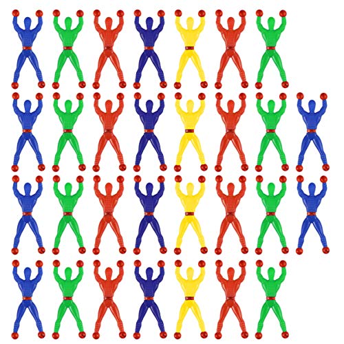 NUOBESTY Sticky Rolling Men Sticky Stretchy Wall Climbers Party Favor Tricky Novelty Toys for Kids, 30 Pcs ( Random Color ) from NUOBESTY