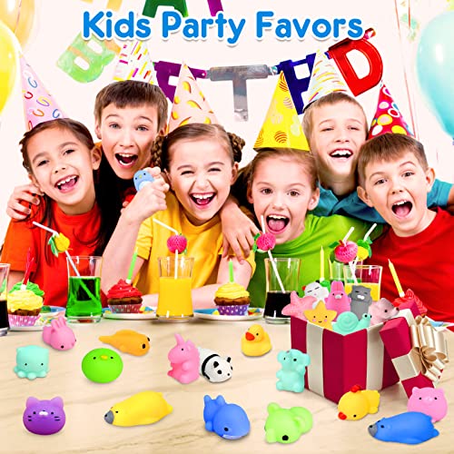 Mochi Squishy Toys FLY2SKY 28PCS Animal Mini Squishies Kawaii Party Favors for Kids Cat Unicorn Squishy Squeeze Stress Relief Toys Goodie Bags Novelty Toy Birthday Gifts for Boys Girls Adults, Random from FLY2SKY