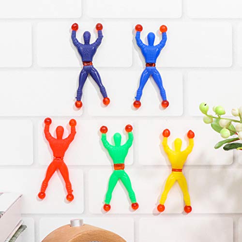 NUOBESTY Sticky Rolling Men Sticky Stretchy Wall Climbers Party Favor Tricky Novelty Toys for Kids, 30 Pcs ( Random Color ) from NUOBESTY