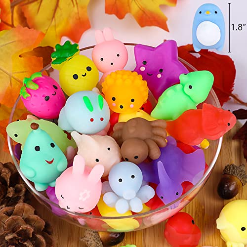 Mochi Squishy Toys FLY2SKY 28PCS Animal Mini Squishies Kawaii Party Favors for Kids Cat Unicorn Squishy Squeeze Stress Relief Toys Goodie Bags Novelty Toy Birthday Gifts for Boys Girls Adults, Random from FLY2SKY